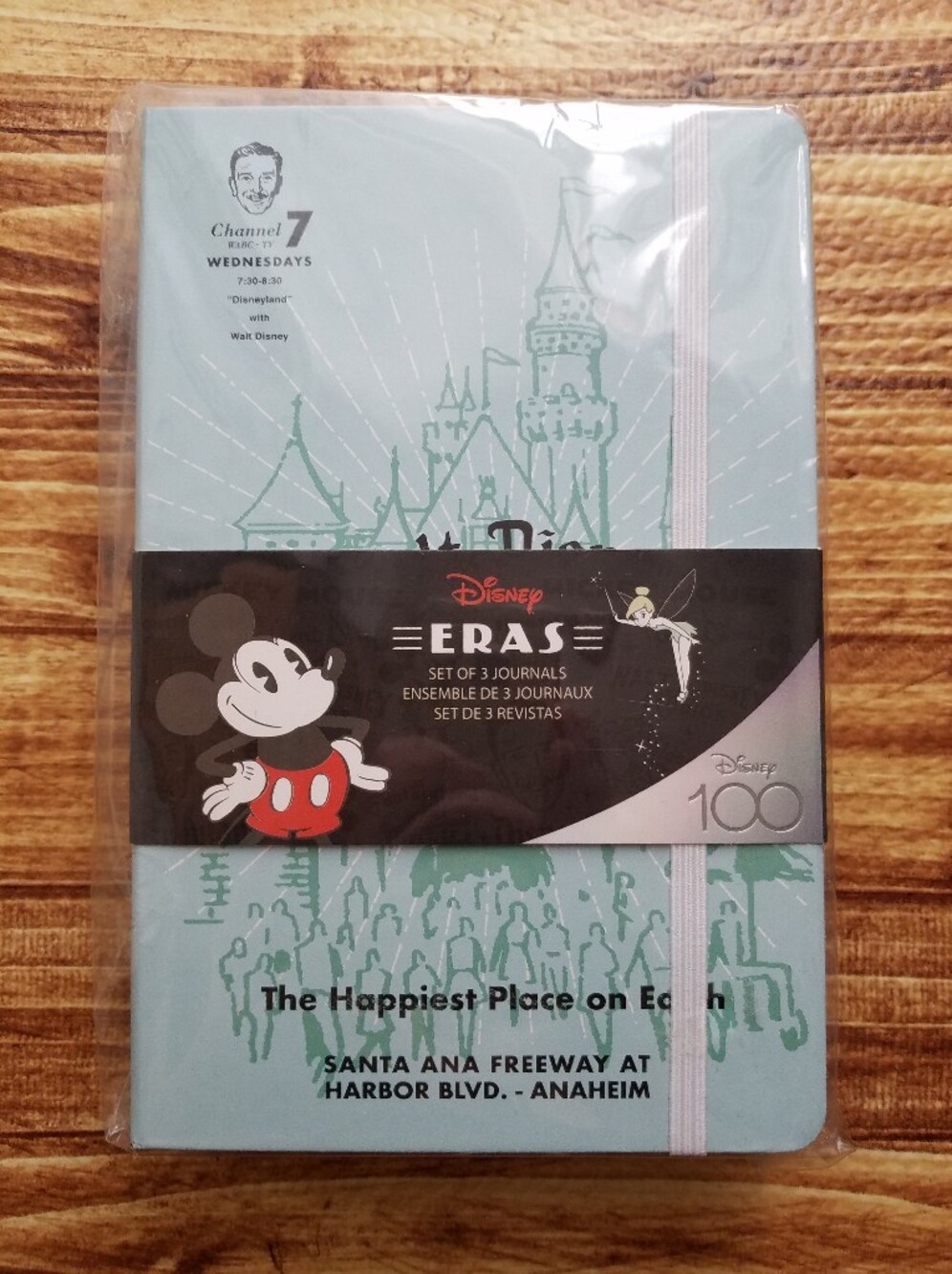 NWT Walt Disney 100 Eras Collection Disneyland Notebook Journal Set 3 Pack